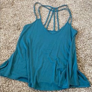 Strappy tank- teal